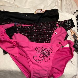 Three NWT Bikini Bottoms